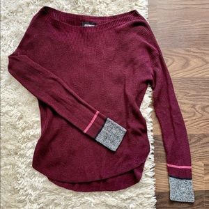 Express wide neck sweater